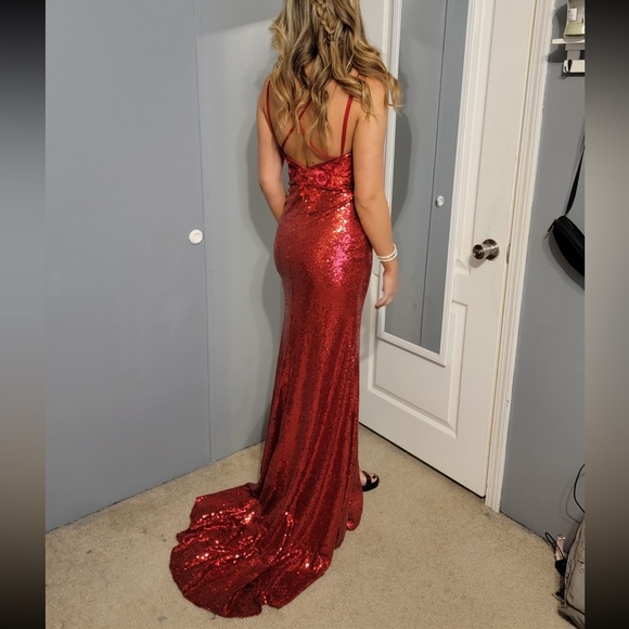 Red Sparkly Formal, Prom, Homecoming Dresss - Picture 2 of 2